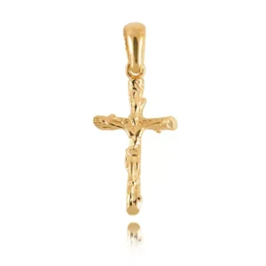 Klasyczny krzyżyk ze złota.