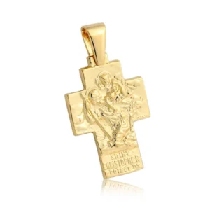 Elegancki krzyżyk ze złota na prezent.