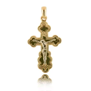 Personalizowany krzyżyk w złocie.