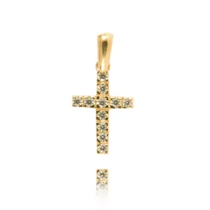 Złoty krzyżyk klasyczny.