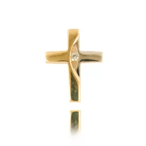 Elegancki krzyżyk ze złota.