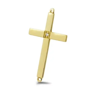 Złoty krzyżyk personalizowany.