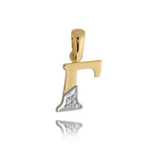 Złoty znak imienia o eleganckim wyglądzie.