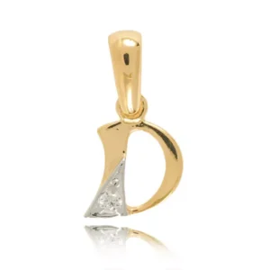 Złota literka inspirowana prostotą.