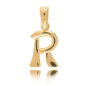 Naszyjnik z literką wykonany na zamówienie.