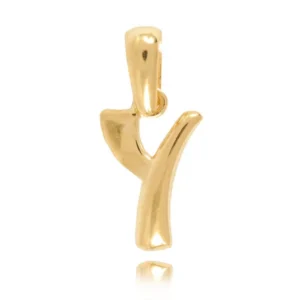 Personalizowana literka ze złota w trzech kolorach.