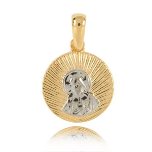 Krzyżyk złoty w minimalistycznym stylu.