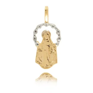 Złoty krzyżyk wykonany indywidualnie.