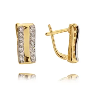 Delikatne kolczyki idealne do codziennej i wieczorowej stylizacji.