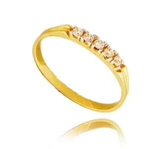 Elegancki pierścionek ze złota o ponadczasowym charakterze.