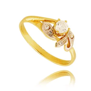 Elegancki pierścionek ze złota o ponadczasowym charakterze.