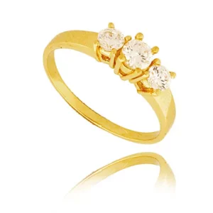 Delikatny pierścionek wykonany z wysokiej jakości złota.