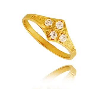 Elegancki pierścionek ze złota o ponadczasowym charakterze.