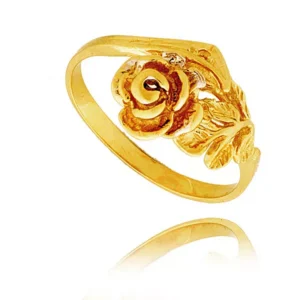 Delikatny pierścionek wykonany z wysokiej jakości złota.