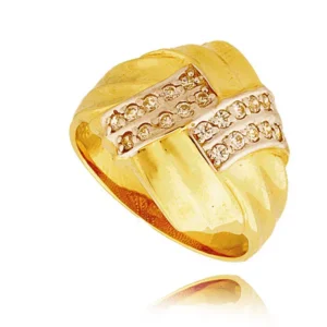 Elegancki pierścionek ze złota o ponadczasowym charakterze.