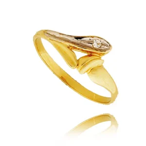 Delikatny pierścionek wykonany z wysokiej jakości złota.