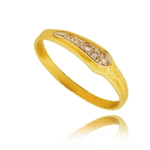 Elegancki pierścionek ze złota o ponadczasowym charakterze.