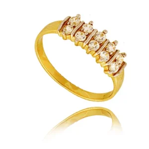 Elegancki pierścionek ze złota o ponadczasowym charakterze.