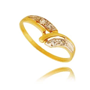 Elegancki pierścionek ze złota o ponadczasowym charakterze.