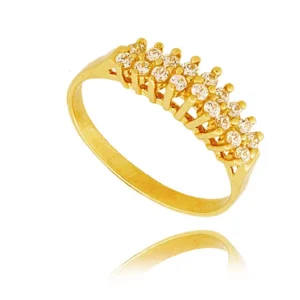 Elegancki pierścionek ze złota o ponadczasowym charakterze.