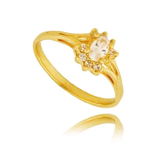 Ponadczasowy pierścionek o luksusowym wyglądzie.