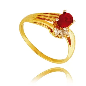 Pierścionek ze złota łączący klasykę z nowoczesnością.