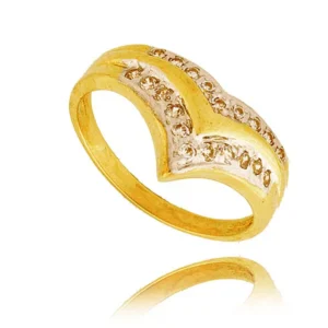 Elegancki pierścionek ze złota o ponadczasowym charakterze.