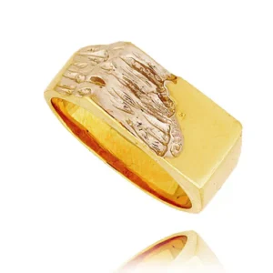 Elegancki pierścionek ze złota o ponadczasowym charakterze.