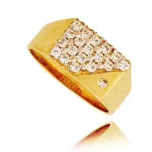 Ponadczasowy pierścionek o luksusowym wyglądzie.