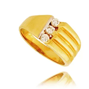 Delikatny pierścionek wykonany z wysokiej jakości złota.