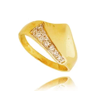 Złoty pierścionek stworzony z myślą o codziennym komforcie.