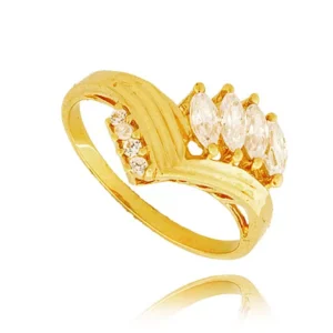 Elegancki pierścionek ze złota o ponadczasowym charakterze.