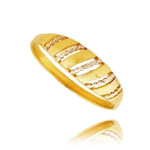 Delikatny pierścionek wykonany z wysokiej jakości złota.