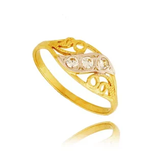 Elegancki pierścionek ze złota o ponadczasowym charakterze.