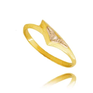 Delikatny pierścionek wykonany z wysokiej jakości złota.