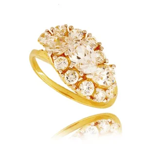 Ponadczasowy pierścionek o luksusowym wyglądzie.