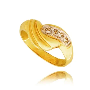 Elegancki pierścionek ze złota o ponadczasowym charakterze.