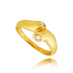 Złoty pierścionek stworzony z myślą o codziennym komforcie.