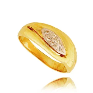 Elegancki pierścionek ze złota o ponadczasowym charakterze.