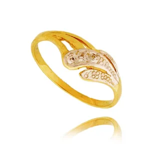 Złoty pierścionek stworzony z myślą o codziennym komforcie.