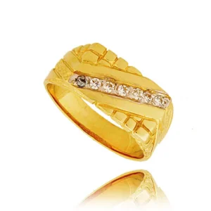 Złoty pierścionek stworzony z myślą o codziennym komforcie.