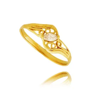 Złoty pierścionek stworzony z myślą o codziennym komforcie.