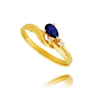 Delikatny pierścionek wykonany z wysokiej jakości złota.