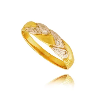 Złoty pierścionek stworzony z myślą o codziennym komforcie.