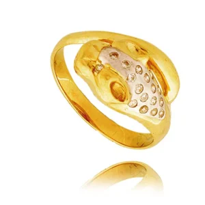 Elegancki pierścionek ze złota o ponadczasowym charakterze.