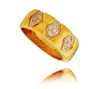 Elegancki pierścionek ze złota o ponadczasowym charakterze.