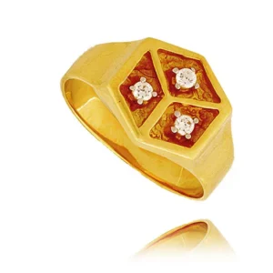 Ponadczasowy pierścionek o luksusowym wyglądzie.