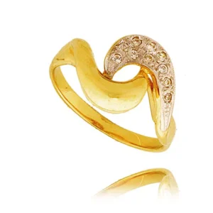 Elegancki pierścionek ze złota o ponadczasowym charakterze.