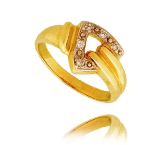 Złoty pierścionek stworzony z myślą o codziennym komforcie.