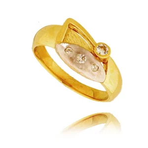 Złoty pierścionek stworzony z myślą o codziennym komforcie.